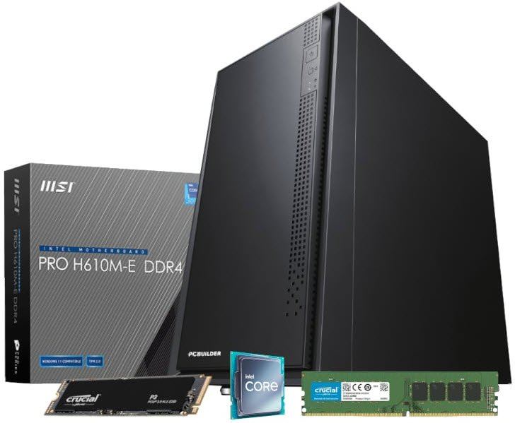 PCBuilder Intel Core i3-14100 OFFICE Master Windows 11 Desktop PC
