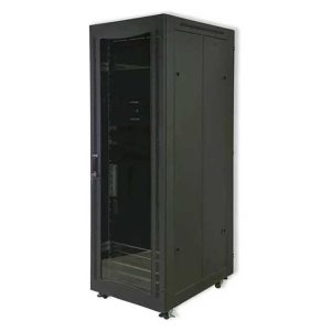 RCT 47U CP server/networking cabinet 4x uprights 4x feets incl Glands + Screws; 600 X 1000 PERFORATED DOOR; BLACK.