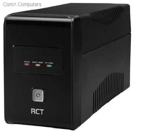 RCT 850VA LINE-INTERACTIVE UPS 510W WITH SA WALL SOCKETS - 1 X TYPE M 2 X TYPE N. BATTERY 6 MONTH WARRANTY ONLY!
