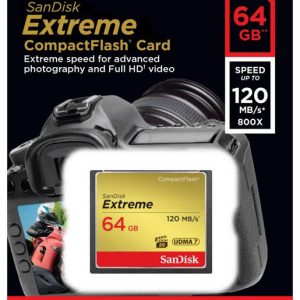 SanDisk Extreme Compact 64GB Flash Memory Card
