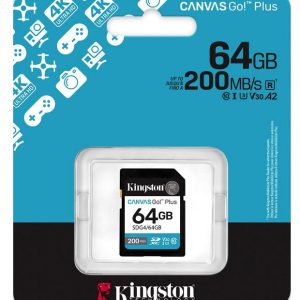 64GB SDXC Canvas Go Plus Gen4 200MB/s C10 UHS-I U3 V30