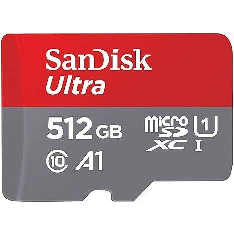 Sandisk Ultra 512GB 150MBS A1 Class 10 MicroSDXC Card