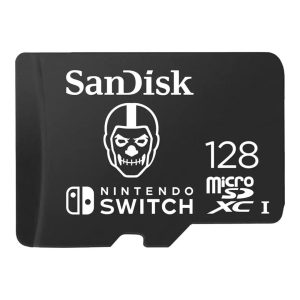 SanDisk Nintendo MicroSD UHS I Card 128GB Fortnite Edition - Skull Trooper