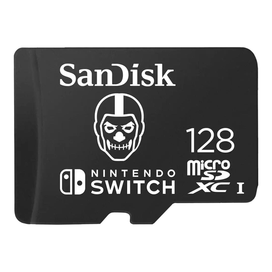 SanDisk Nintendo MicroSD UHS I Card 128GB Fortnite Edition - Skull Trooper