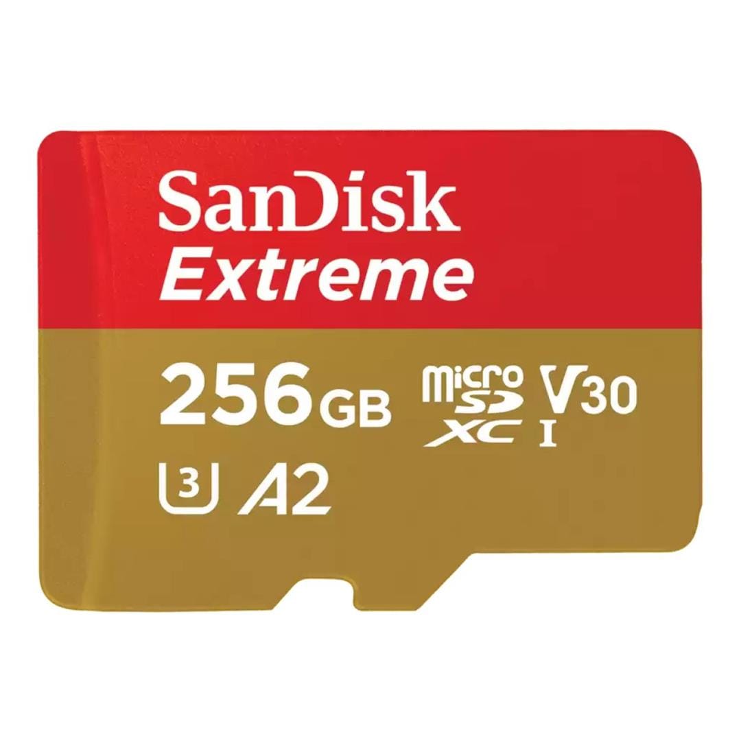 SanDisk Extreme microSDXC 256GB UHS-I Card for 4K Video