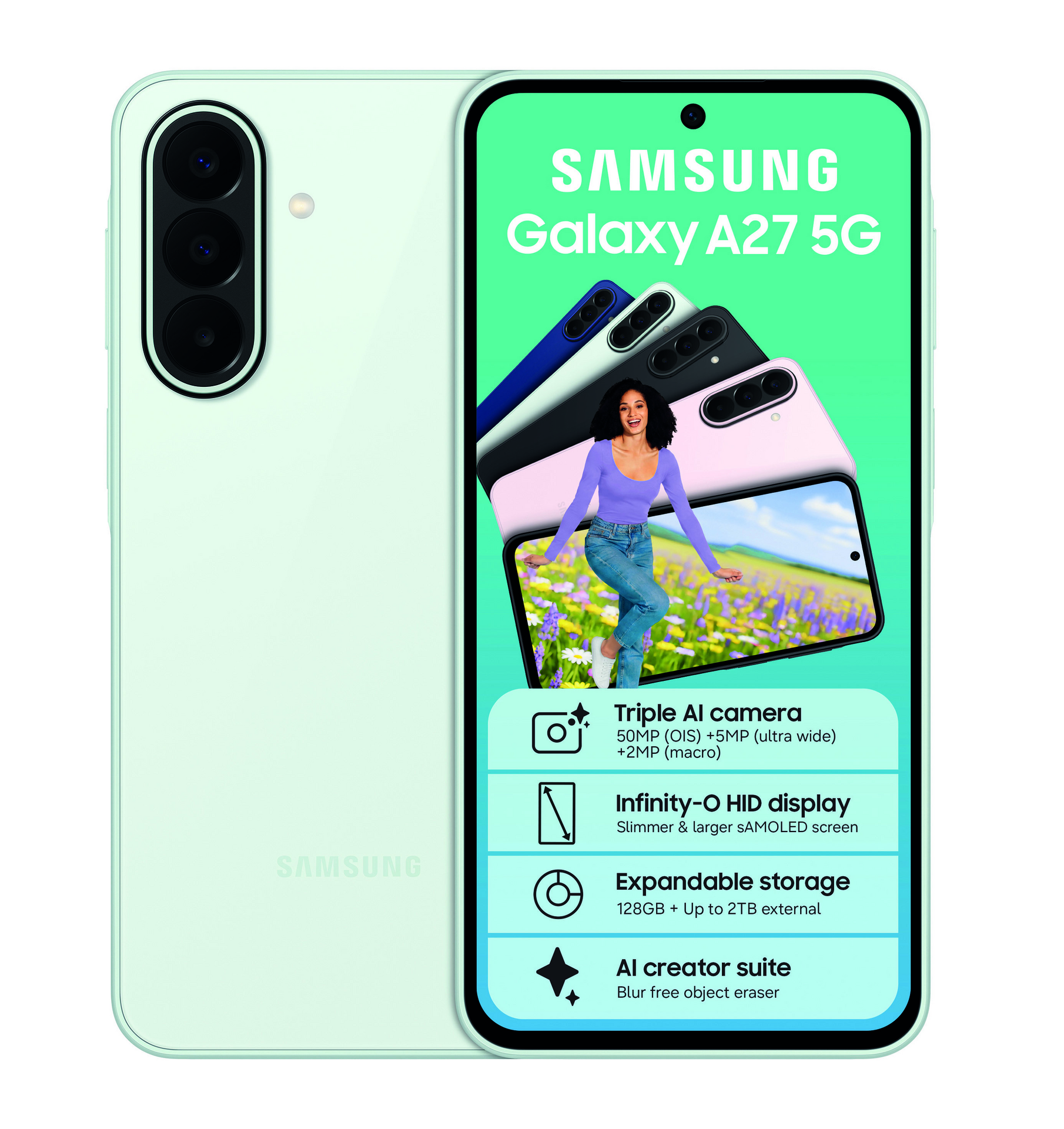 Samsung A27 5G 128GB Light Green