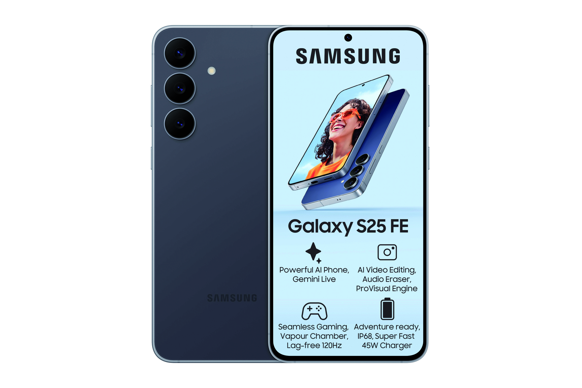 SAMSUNG S25FE 5G 256GB DS JETBLACK