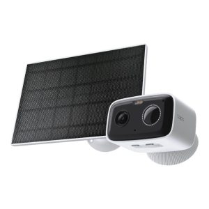 2MP, 1080p Full HD Pan/Tilt Camera with Solar Power, Non-Stop Battery, Smart Person & Motion Detection, Color Ni