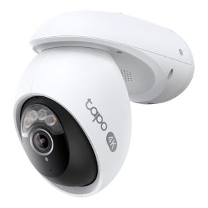 TP-Link Outdoor Pan/Tilt Security Wi-Fi Camera - 4K 8MP Resolution Ultimate Clarity, Local Facial Recognition, Wi-Fi 6 Dual-Band Connection, Starlight Color Night Vision, Free Pers