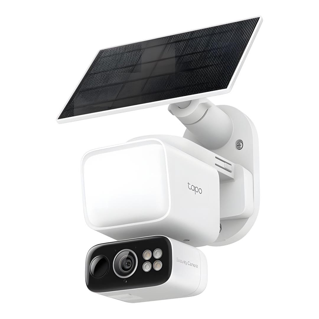2K 3MP(2304×1296), 2.4 GHz, 10400mAh rechargeable lithium-ion battery, Solar panel (5.2V, 2.5W) , 800lm Floodlight(4000K