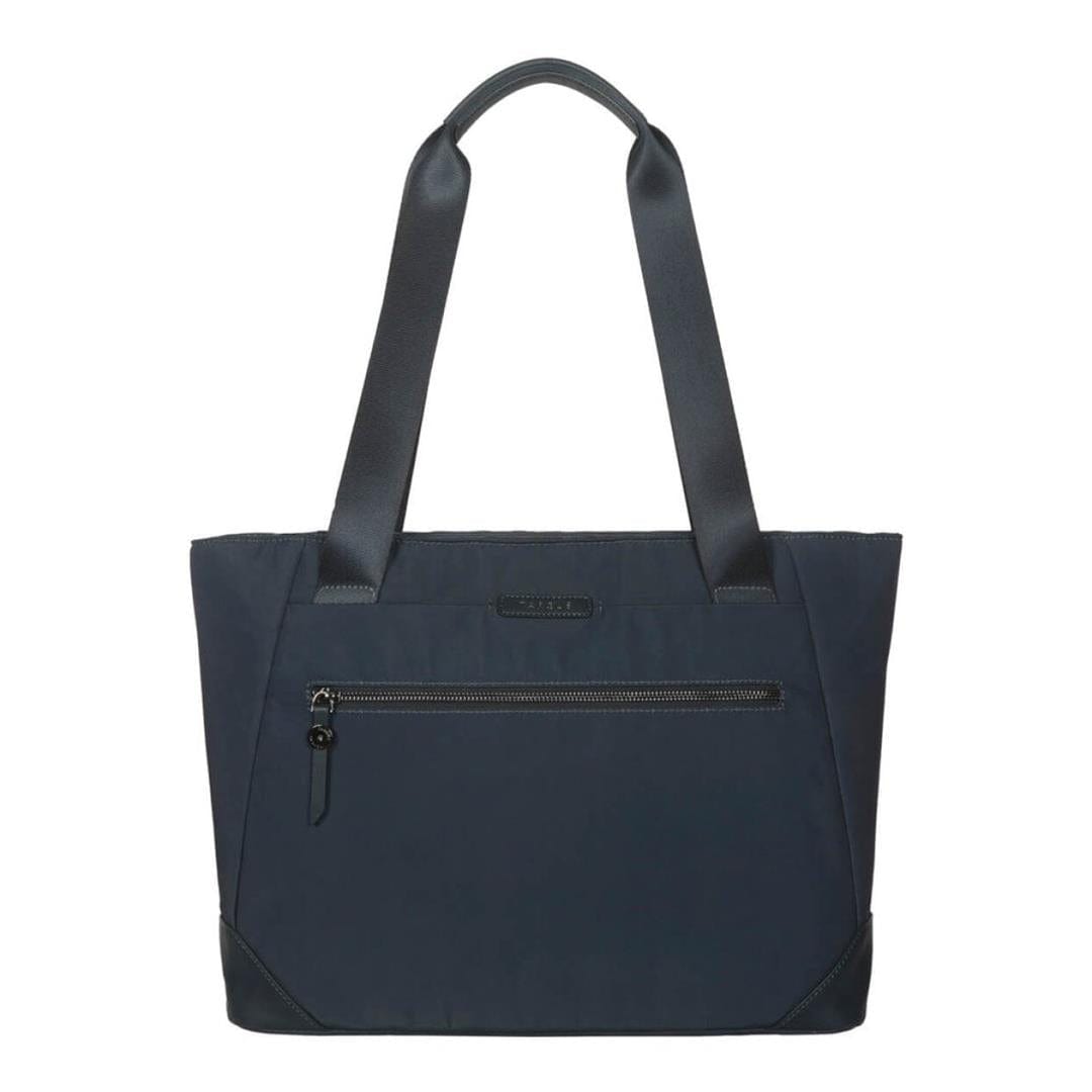 Targus - Avila 14"-16" Laptop Tote - Midnight Navy (More than just stylish - it's purpose-driven too. Crafted from water-resistant fabric with chic vegan leather accents and metallic hardware, it’s built to last. The fabric, made from 11 recycled water bottles, reflects its commitment to sustainability. And thoughtful touches like comfortable double handle and sleek, versatile design make it the go-to tote for tackling your busiest days with confidence and class.)