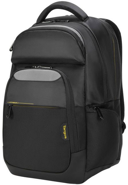 Targus - CityGear 12" - 14" Laptop Backpack - Black - Premium Product! The CityGear 12-14" Laptop Backpack is the perfect commuter bag; carry your tech in this slim backpack with casual styling, clever capacity and comfortable carrying