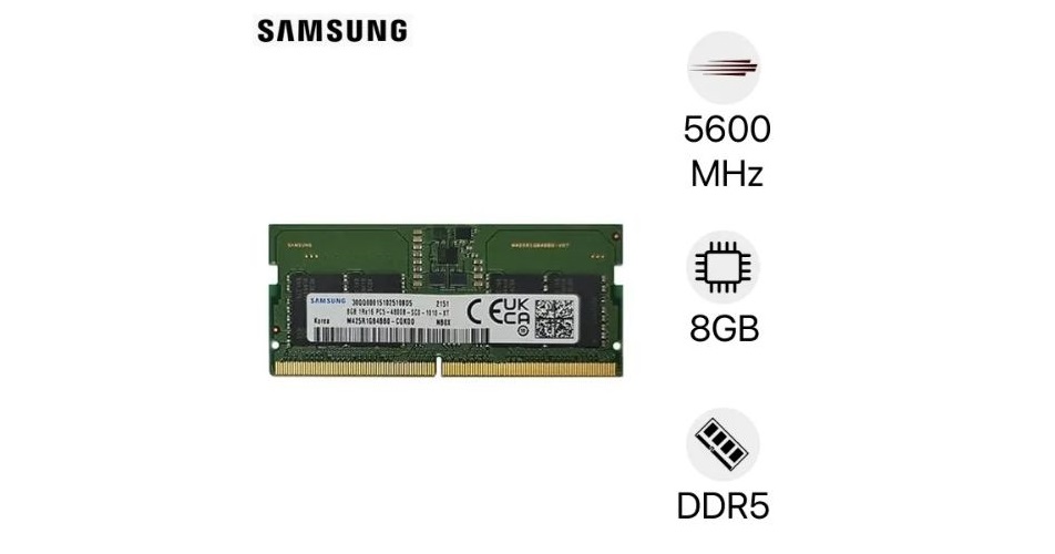 Samsung 8GB DDR5-5600 Notebook SO-DIMM Modules