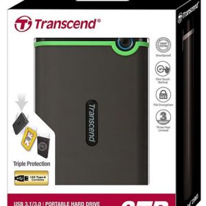 TRANSCEND 2TB STOREJET M3 2.5'' USB3.1 RUGGED HDD- SLIM IRON GREY