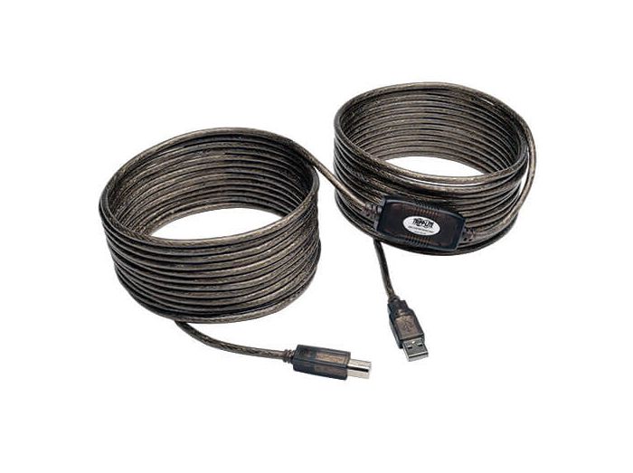 USB 2.0 A/B Active Repeater Cable (M/M), 36 ft. (10.97 m)