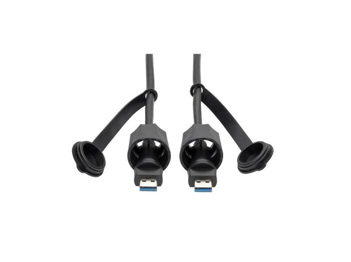 USB-A Male to USB-A Male Cable, SuperSpeed, 3.0/3.1, Industrial, 6 ft. (1.83 m) - IP68, Shielded, TAA