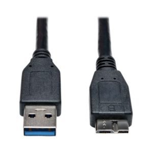 USB 3.0 SuperSpeed Device Cable (A to Micro-B M/M) Black, 1 ft. (0.31 m)