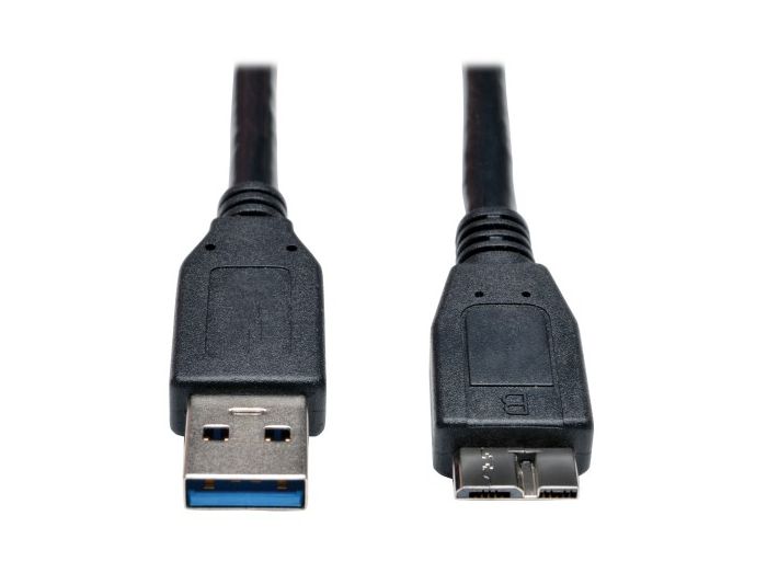 USB 3.0 SuperSpeed Device Cable (A to Micro-B M/M) Black, 1 ft. (0.31 m)
