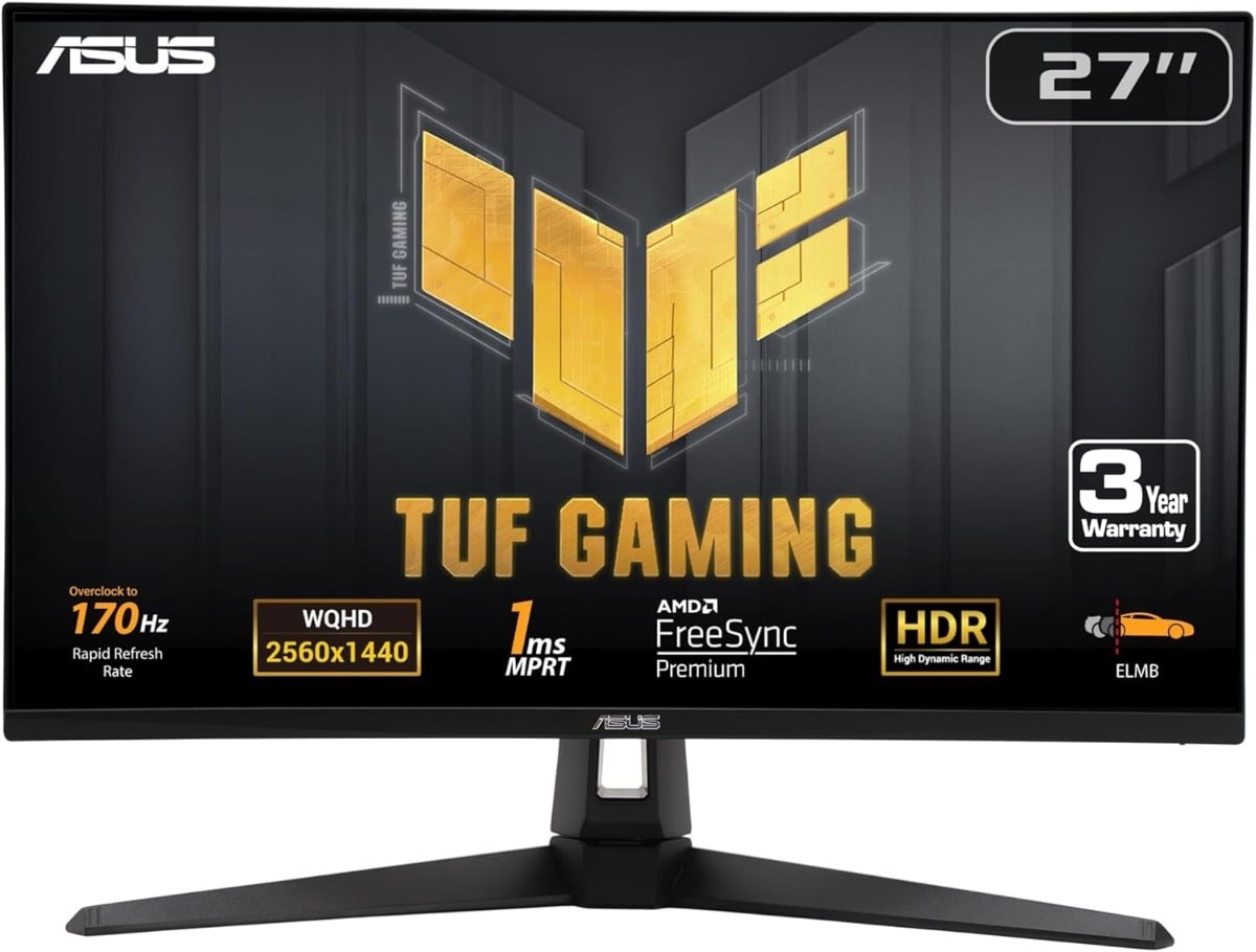 Asus TUF 27" WQHD VA 170Hz Gaming Monitor