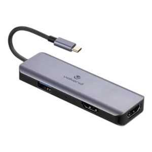 Volkano Expand Series USB-C To Dual 4K HDMI Adaptor - USB Type-C Interface, 2 x HDMI Output Ports, Support 4K at 60Hz For Single HDMI Output, 4K at 30Hz For Dual HDMI Output, Suppo