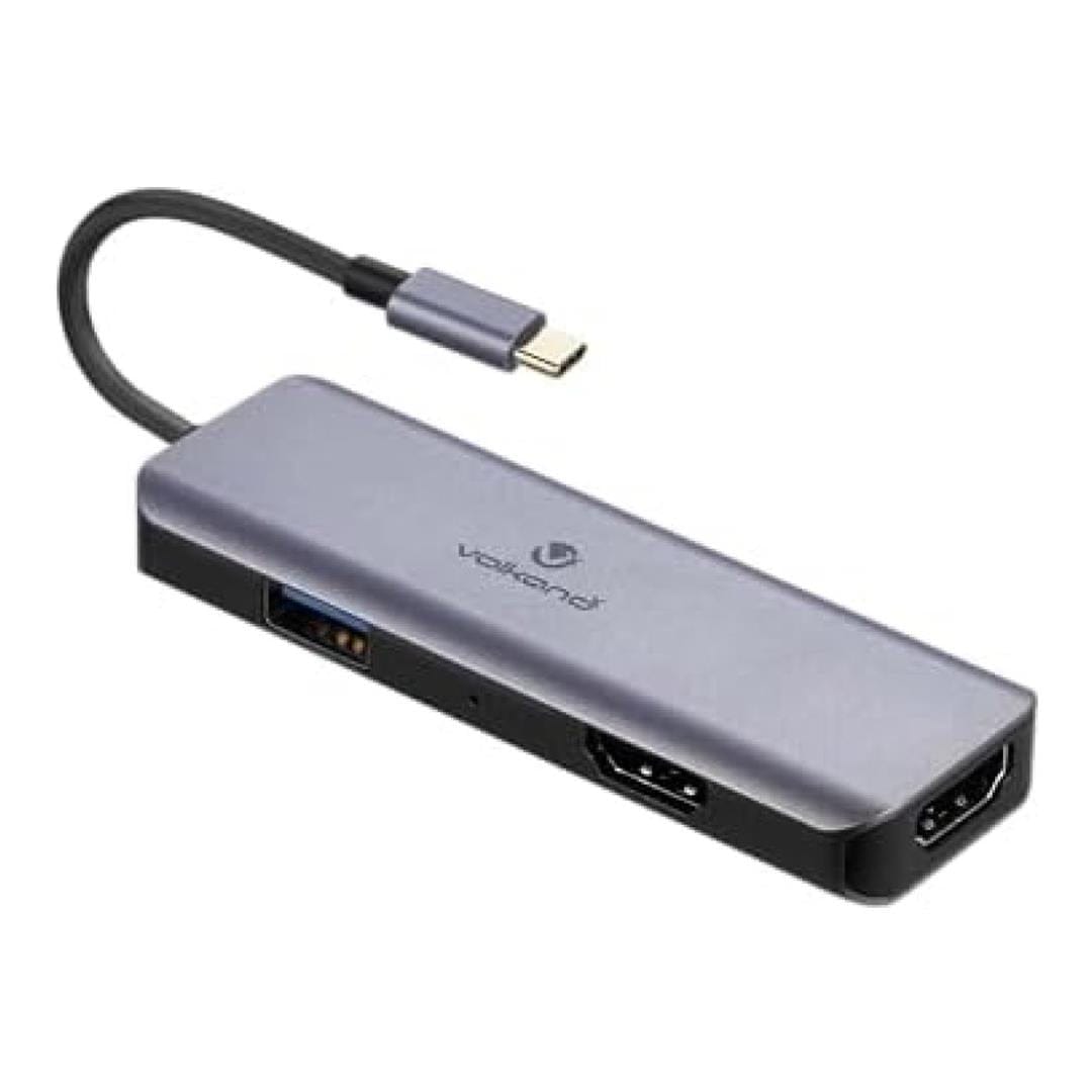 Volkano Expand Series USB-C To Dual 4K HDMI Adaptor - USB Type-C Interface, 2 x HDMI Output Ports, Support 4K at 60Hz For Single HDMI Output, 4K at 30Hz For Dual HDMI Output, Suppo
