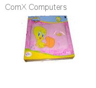 Tweety Notebook Bag 12" in Pink is a stylish and compact carrying solution designed to protect your laptop or notebook up to 12 inches. Its vibrant pink color adds a fun and trendy