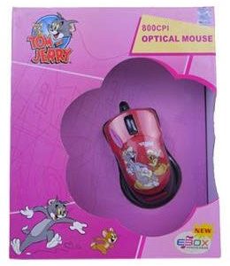 TJ Optical USB Mouse Colour: Red/Black , Retail Box , 3 Months warranty