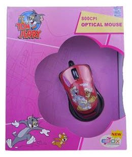 TJ Optical USB Mouse Colour: Red/Black , Retail Box , 3 Months warranty