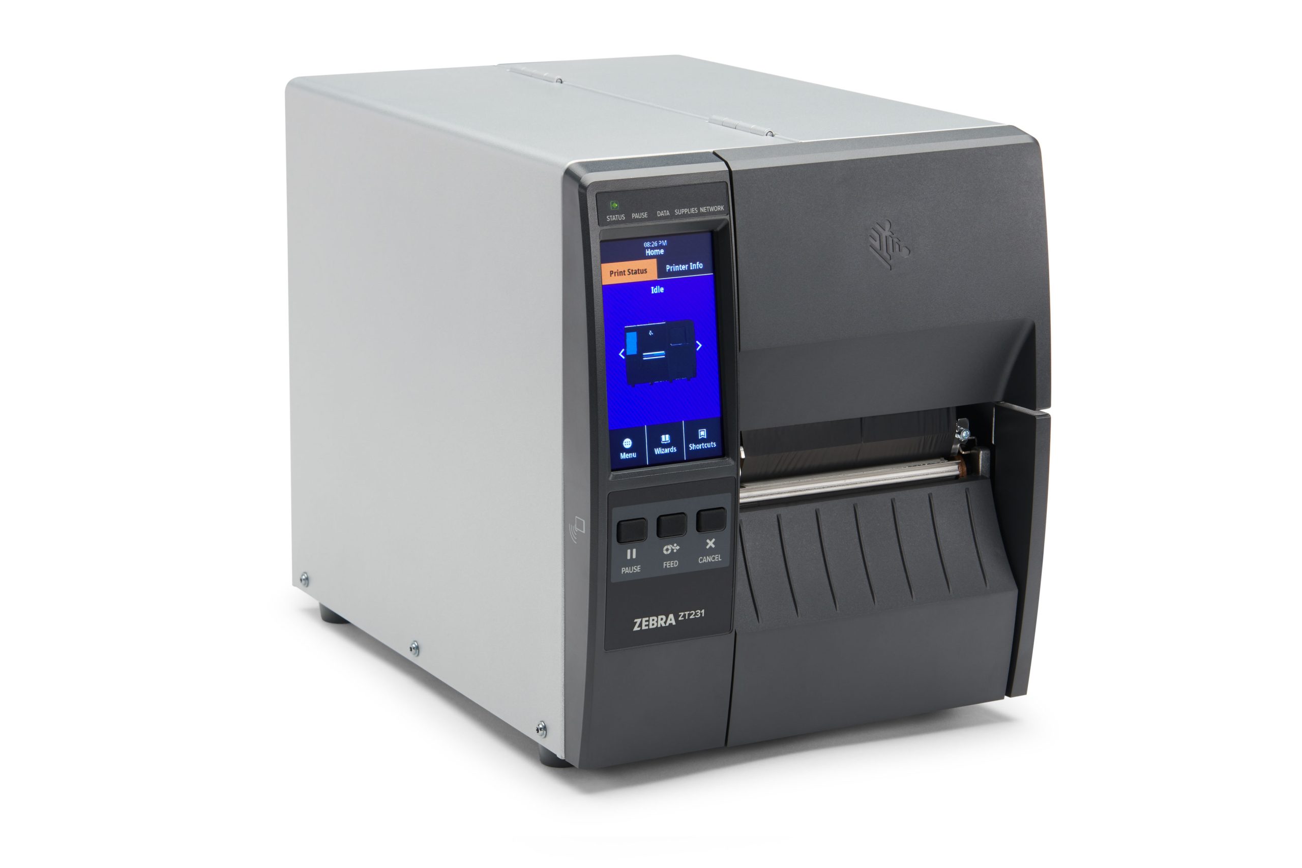 Zebra TT Printer ZT231; 4''; 300 dpi; Thermal Transfer; Tear; EU/UK Cords; USB; Serial; Ethernet; BTLE; USB Host; EZPL
