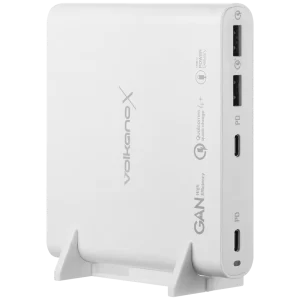 VolkanoX Boost Series 120W 4-Port GaN Laptop Charger - White