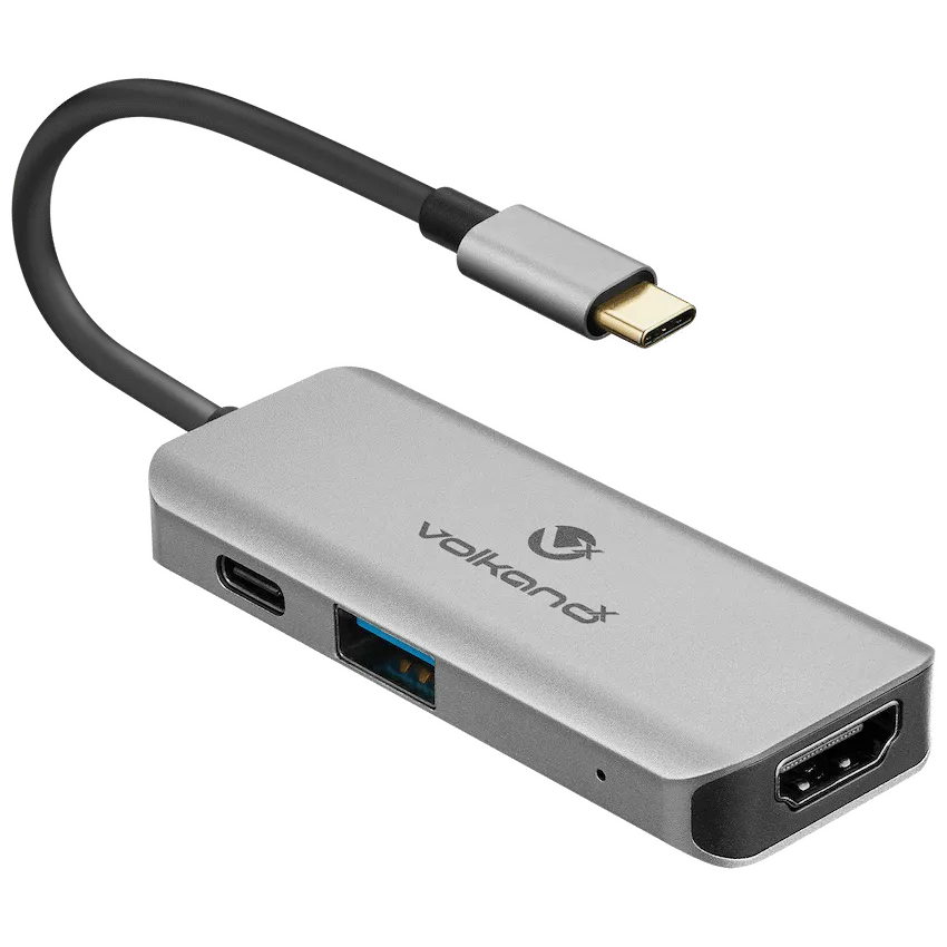 VolkanoX Core 3-in-1 USB-C Adapter (HDMI, USB 3.0, 100W PD) - Image 4