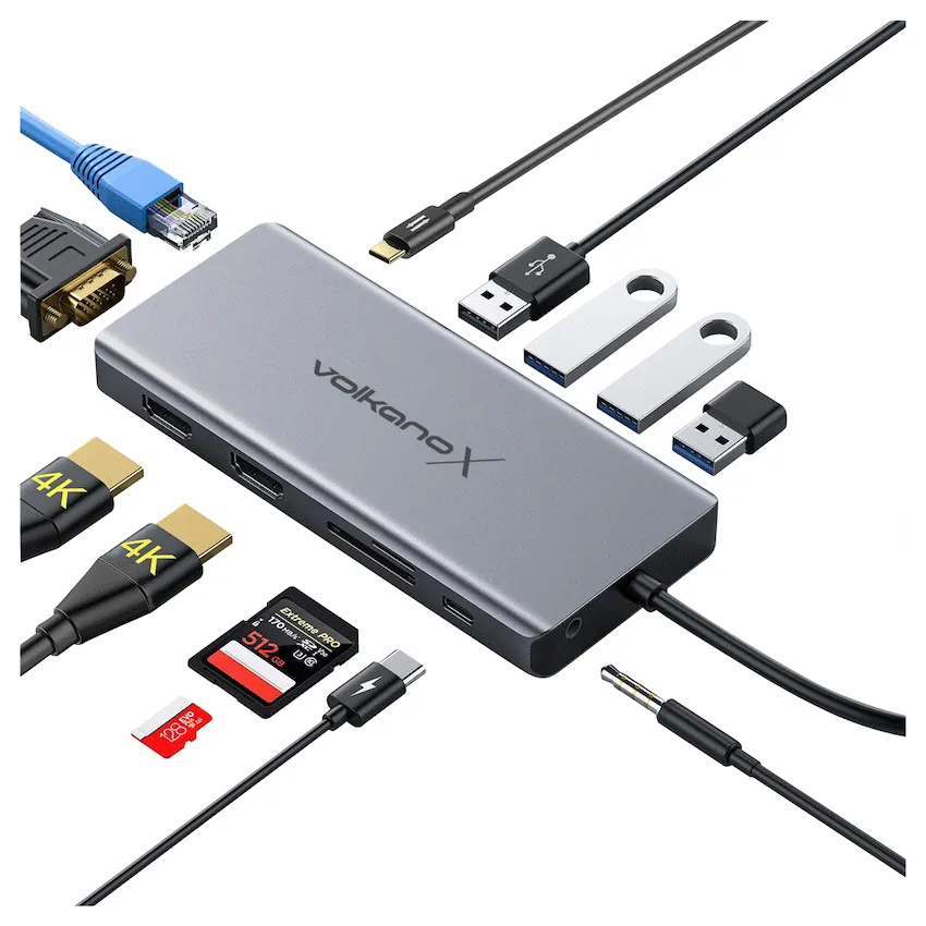 VolkanoX Core Multi Duo 13-in-1 USB-C Hub - Image 2