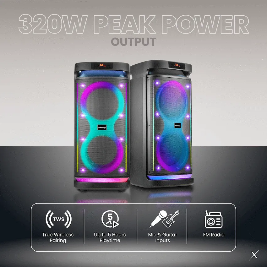 VolkanoX Paramount Series 8" Bluetooth Party Speaker 80W - Image 2