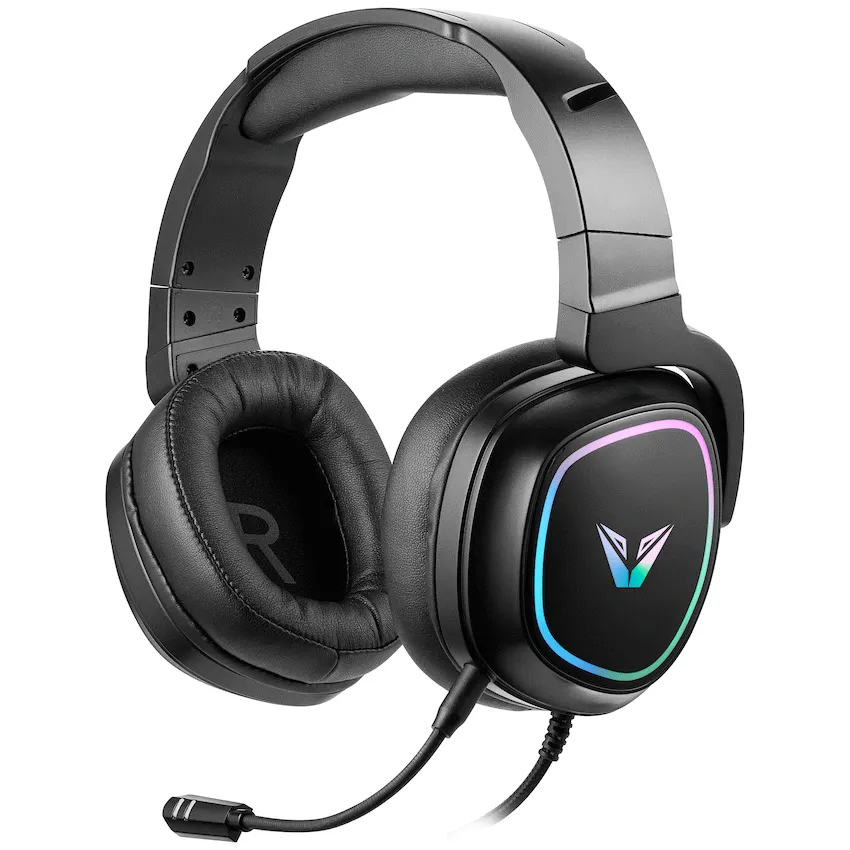 VX Gaming Thunder Series RGB Wired Gaming Headset - Black - Image 2