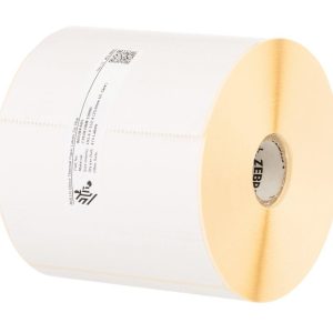 Zebra LABEL; PAPER; 102X152MM; DIRECT THERMAL; Z-PERFORM 1000D; UNCOATED;PERMANENT ADHESIVE; 19MM CORE; BLACK SENSING MARK