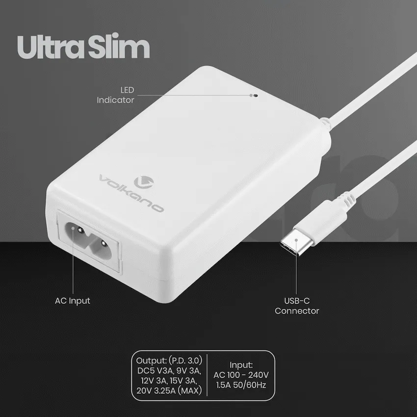 Volkano Brio Traveller Compact 65W GaN USB-C Charger - Image 4