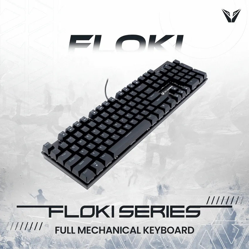 VX Gaming Floki Series RGB Full-Size Mechanical Gaming Keyboard - Image 5