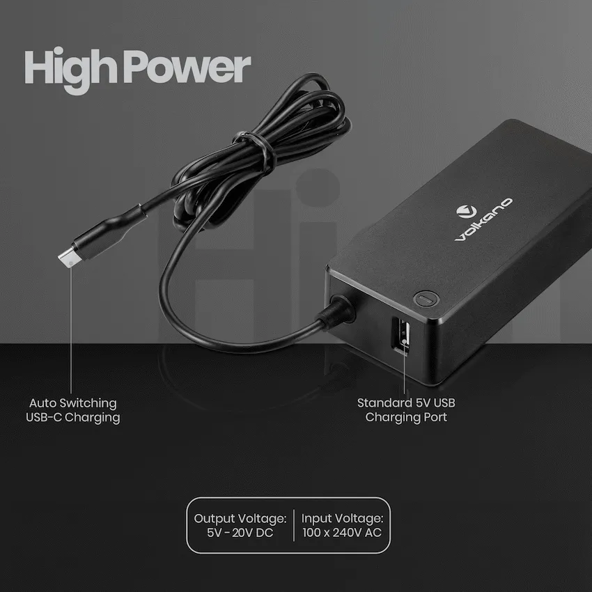 Volkano Brio Plus Series 65W USB-C Laptop Charger - Image 6