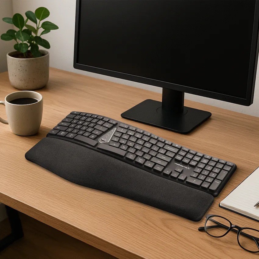 VolkanoX Ergo Split-Key Bluetooth Wireless Keyboard - Image 6