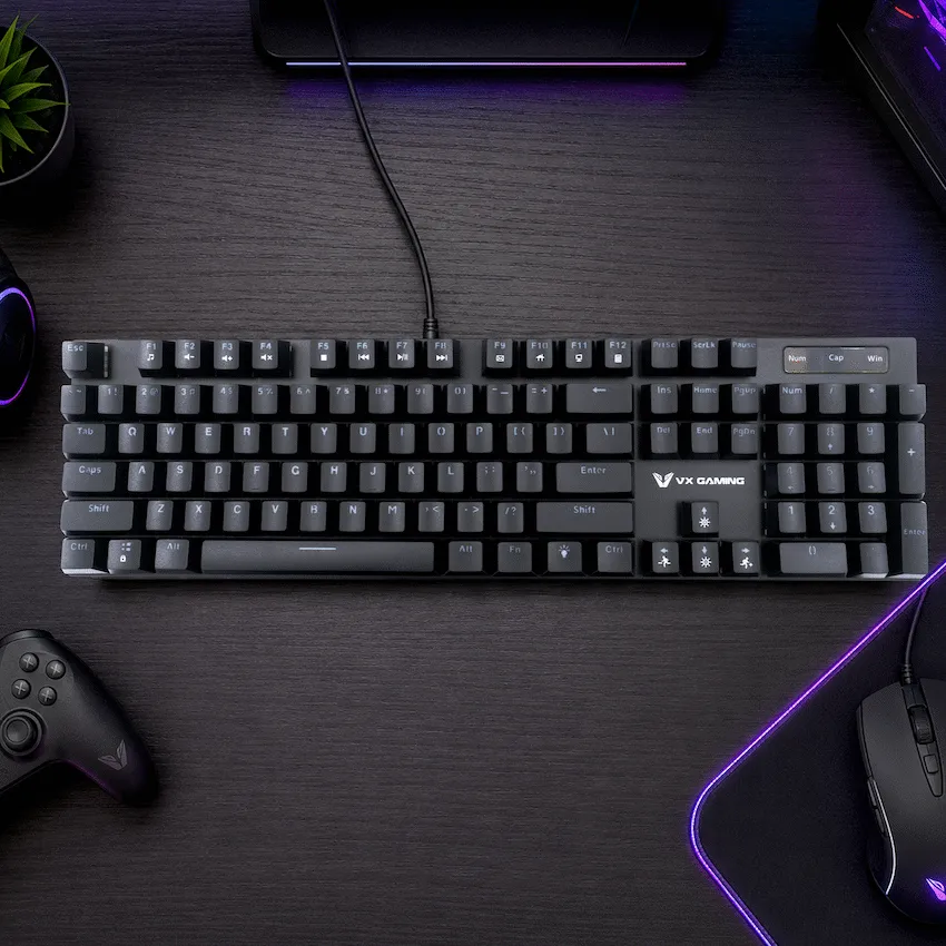 VX Gaming Floki Series RGB Full-Size Mechanical Gaming Keyboard - Image 6