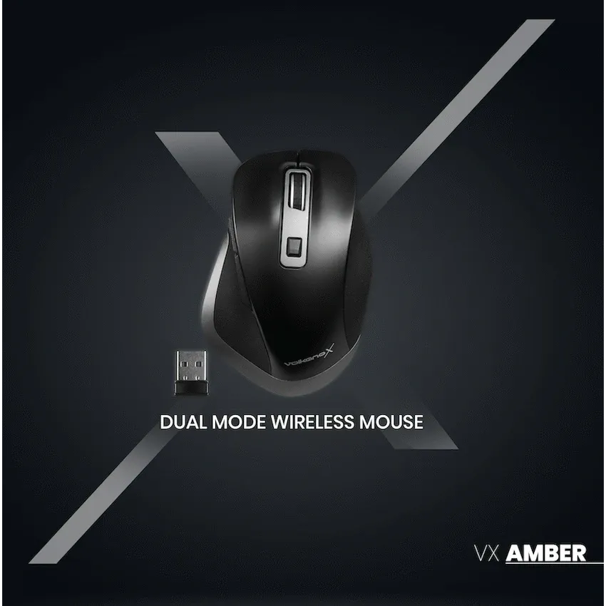 VolkanoX Amber Series Tri-Mode Rechargeable Wireless Mouse - Image 6