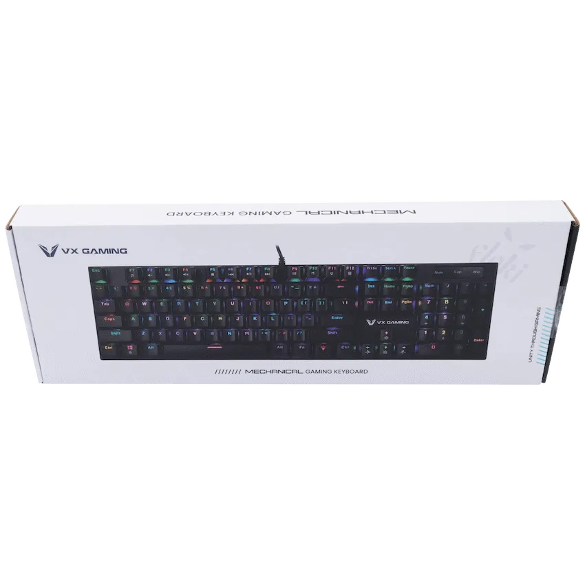 VX Gaming Floki Series RGB Full-Size Mechanical Gaming Keyboard - Image 7