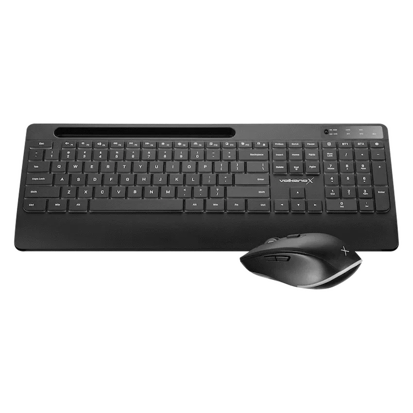 VolkanoX Gem Bluetooth Wireless Keyboard and Mouse Combo - Black - Image 8
