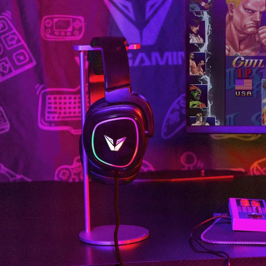 VX Gaming Thunder Series RGB Wired Gaming Headset - Black - Image 8