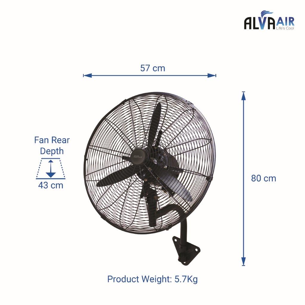Alva ACS604 90W High Velocity Industrial Wall Fan