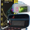 Orzly Protective Carry Case for Nintendo Switch Lite – Grey/Blue