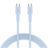CANYON cable OnWire 60CL C-C 60W COLOR Braided 1m Light Blue