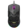 CANYON Puncher GM-11, Gaming Mouse with 7 programmable buttons, Pixart 3519 optical sensor, 4 levels of DPI and up to 4200, 5 million times key life, 1.65m Ultraweave cable, UPE feet and colorful RGB lights, Black, size:128.5x67x37.5mm, 105g
