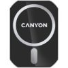 CANYON CH-15, Magnetic car holder and wireless charger, C-15-01, 15W,Input: USB-C: 5V/2A, 9V/3A;Output: 5W, 7.5W, 10W, 15W;83*60*8.15mm,0.147kg,black