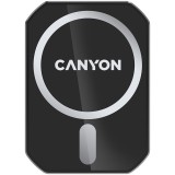 CANYON CH-15, Magnetic car holder and wireless charger, C-15-01, 15W，Input: USB-C: 5V/2A, 9V/3A;Output: 5W, 7.5W, 10W, 15W;83*60*8.15mm,0.147kg,black
